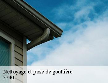 Nettoyage et pose de gouttière pecq-7740 Firme Thitane Toit