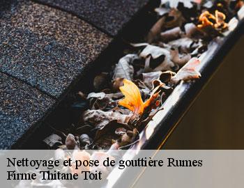 Nettoyage et pose de gouttière rumes-7618 Firme Thitane Toit
