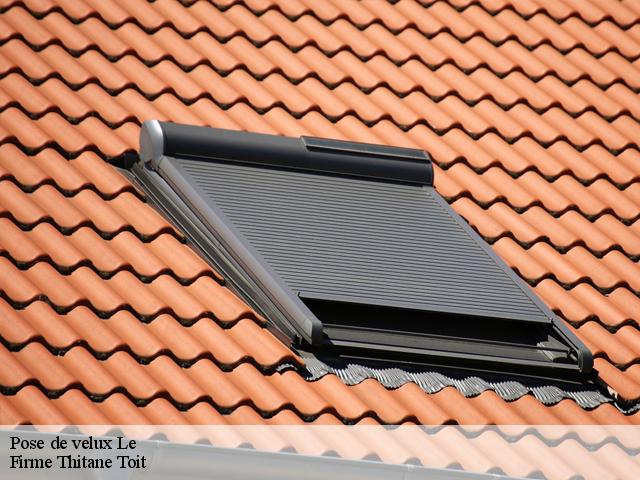 Pose de velux le-7070 Firme Thitane Toit